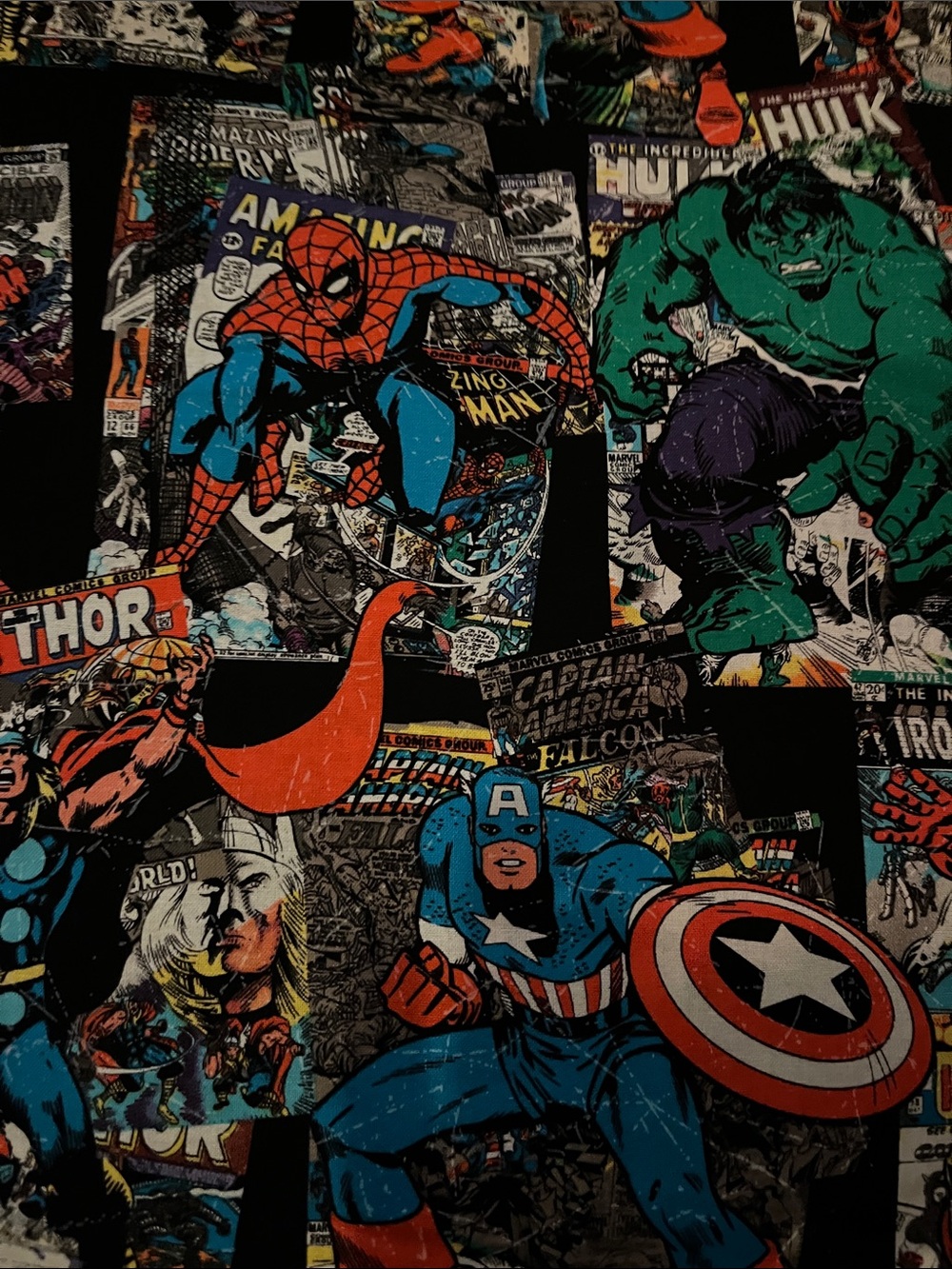 Fabric Marvel Retro Vintage Character 1 yard x 43” wide Springs Creative Product